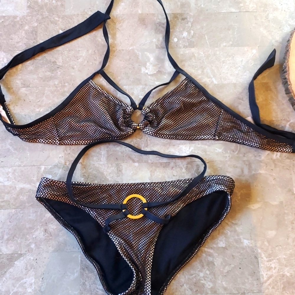 Straps mesh bikini